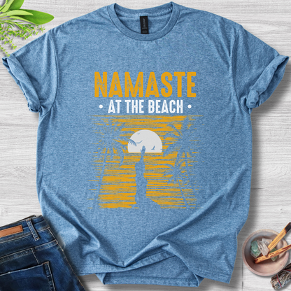 Namaste At The Beach Unisex Softstyle T-Shirt