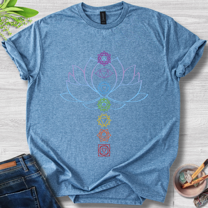 Chakra Balance Lotus Unisex Softstyle T-Shirt