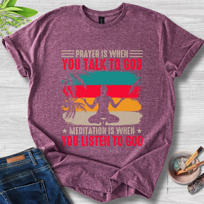 Prayer & Meditation Balance Unisex Softstyle T-Shirt