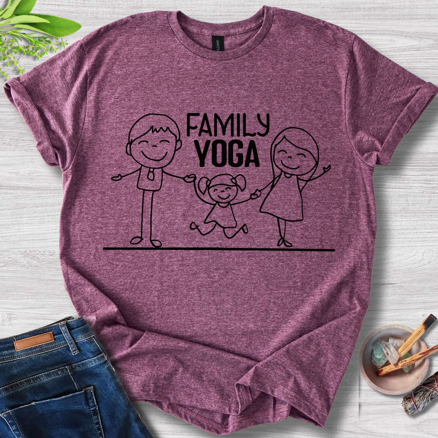 Family Yoga Unisex Softstyle T-Shirt