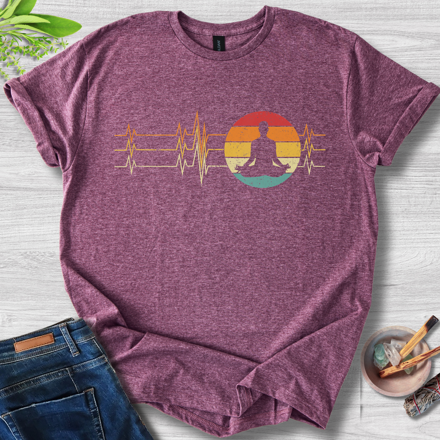 Heartbeat Zen Unisex Softstyle T-Shirt