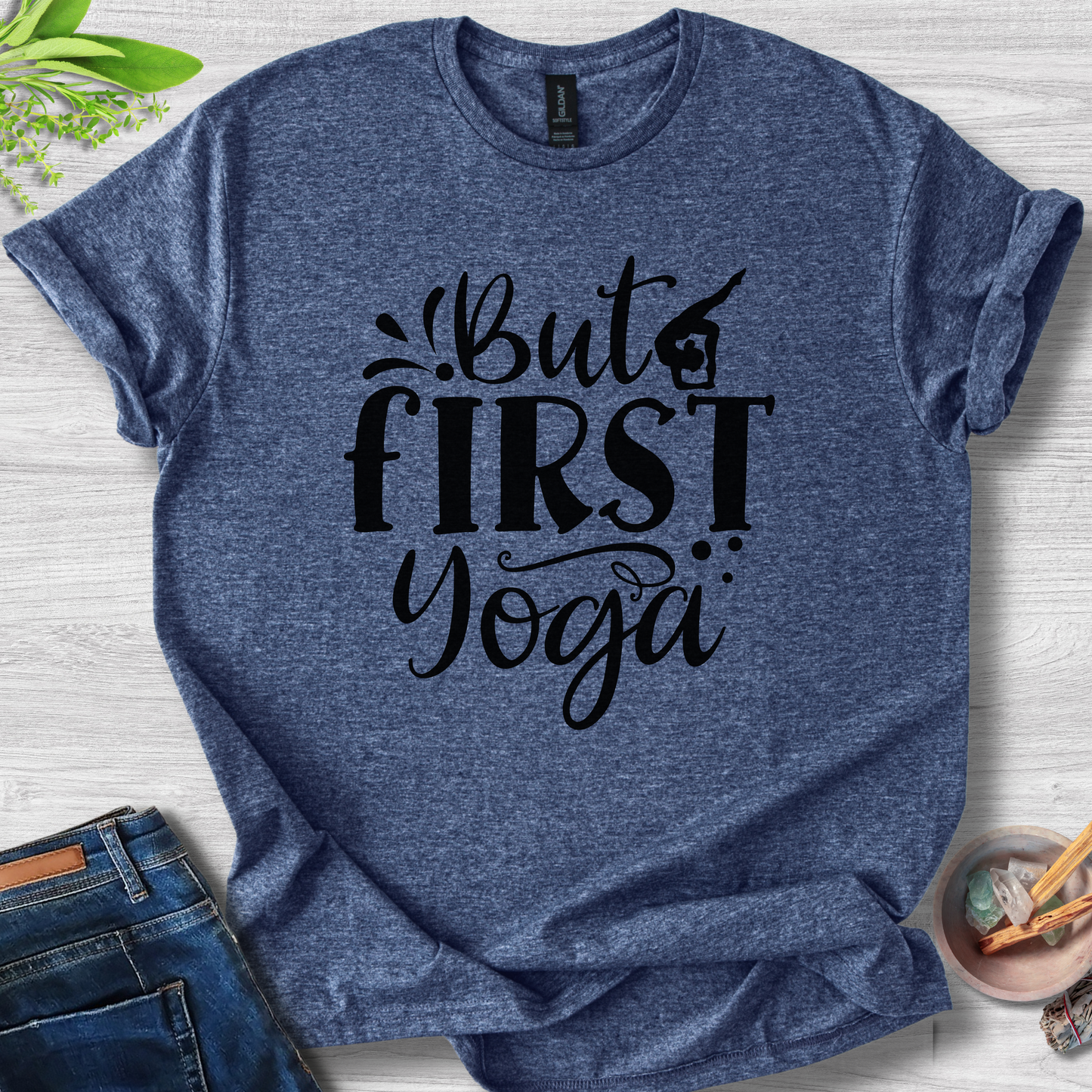 But First Yoga Unisex Softstyle T-Shirt