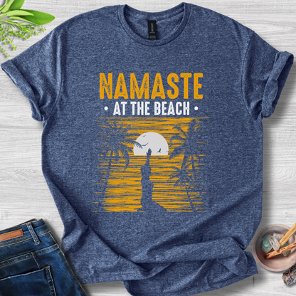 Namaste At The Beach Unisex Softstyle T-Shirt