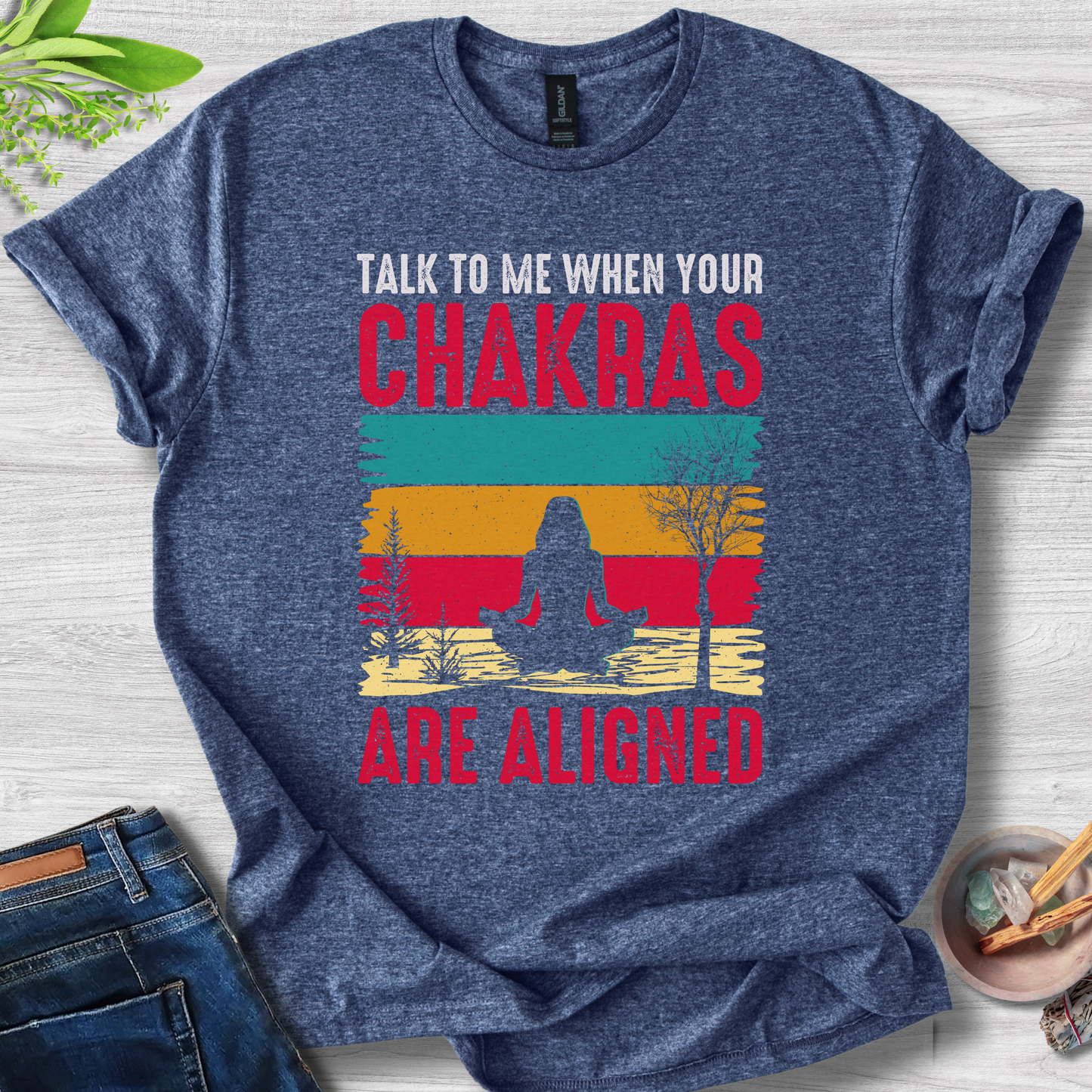 Aligned Chakras Unisex Softstyle T-Shirt
