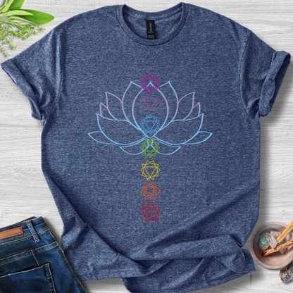 Chakra Balance Lotus Unisex Softstyle T-Shirt