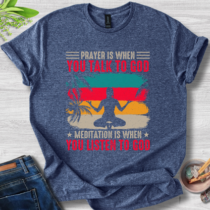 Prayer & Meditation Balance Unisex Softstyle T-Shirt