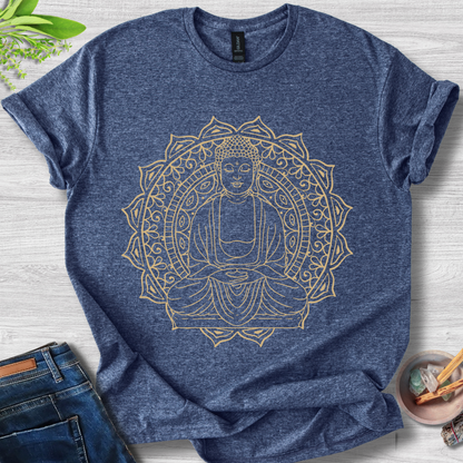Golden Buddha Mandala Unisex Softstyle T-Shirt