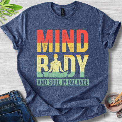 Mind, Body and Soul In Balance Unisex Softstyle T-Shirt