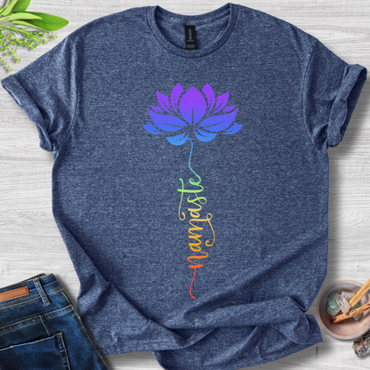 Lotus Namaste Gradient Unisex Softstyle T-Shirt