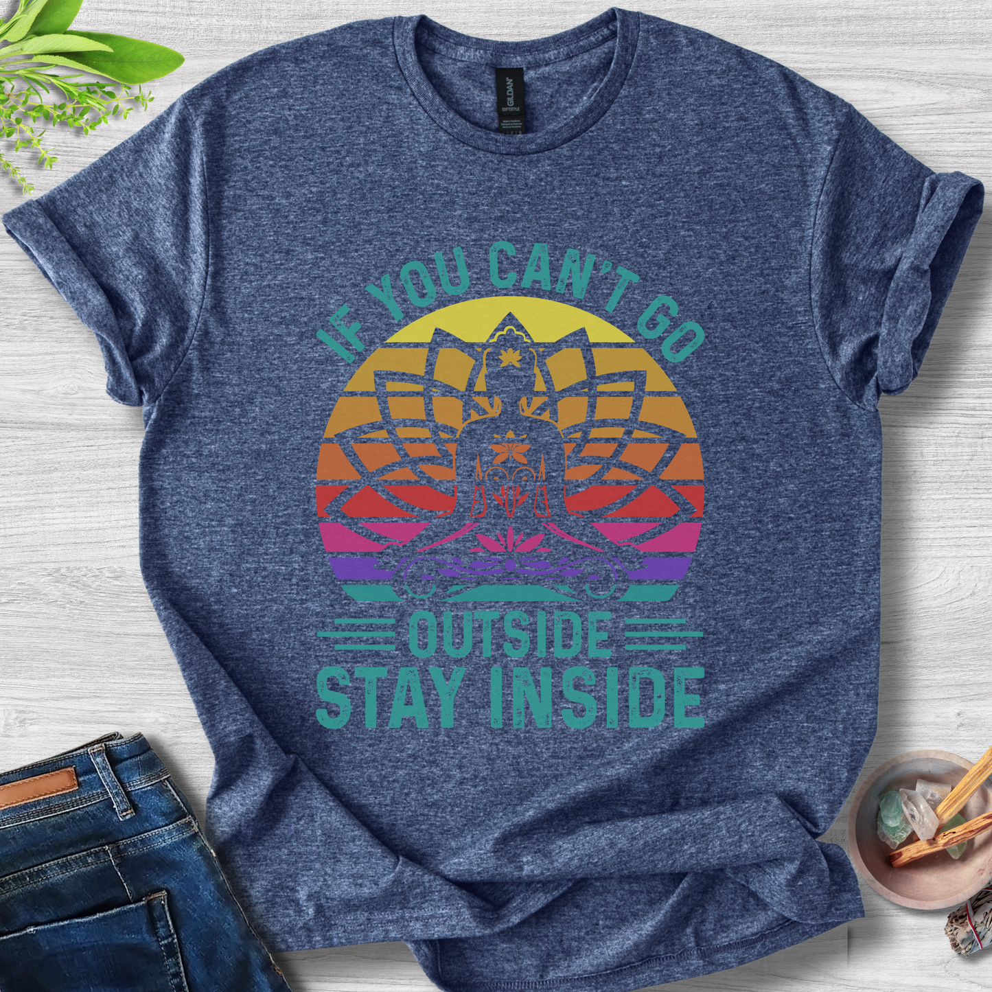 Stay Inside Zen Unisex Softstyle T-Shirt
