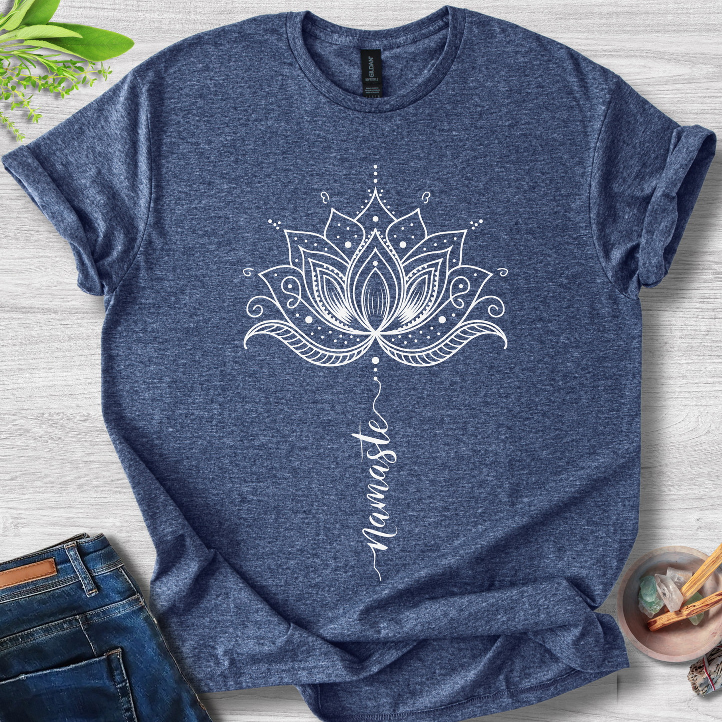 Serenity Lotus Unisex Softstyle T-Shirt