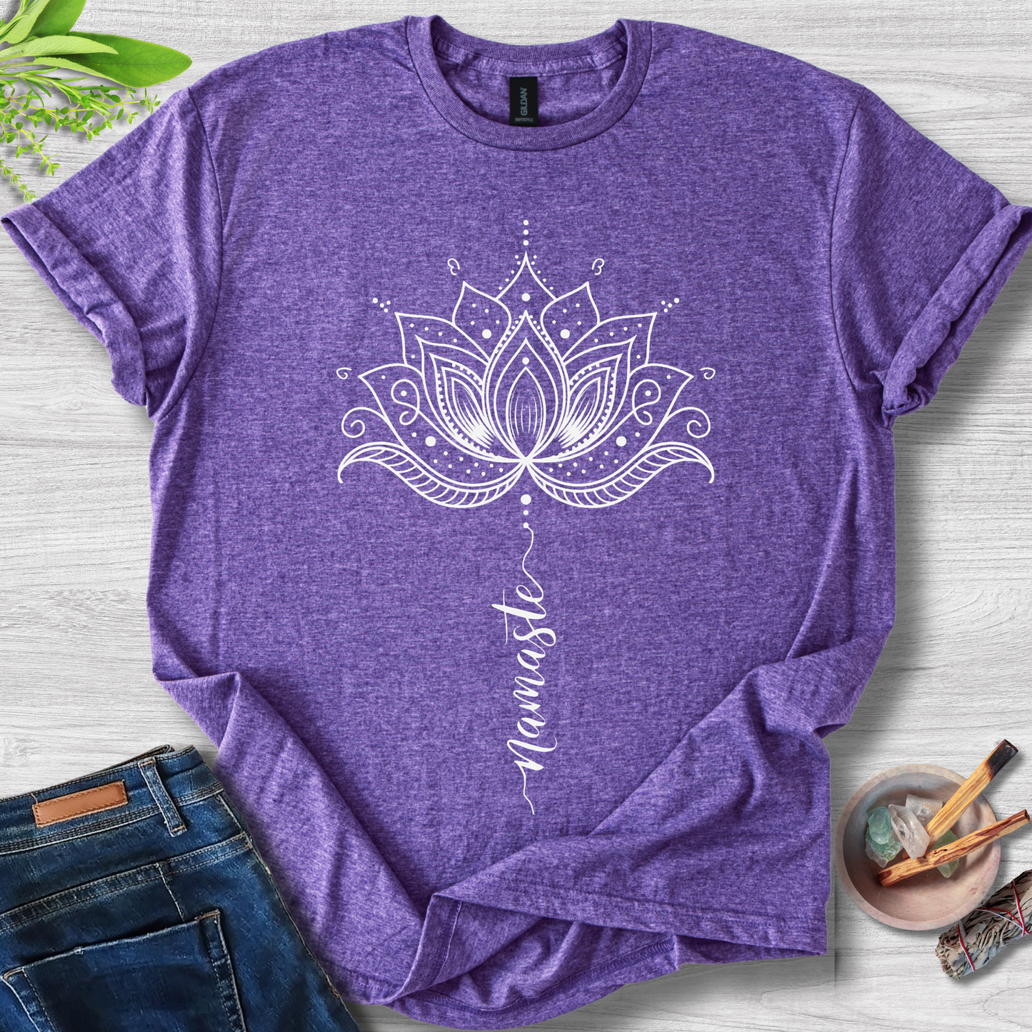 Serenity Lotus Unisex Softstyle T-Shirt
