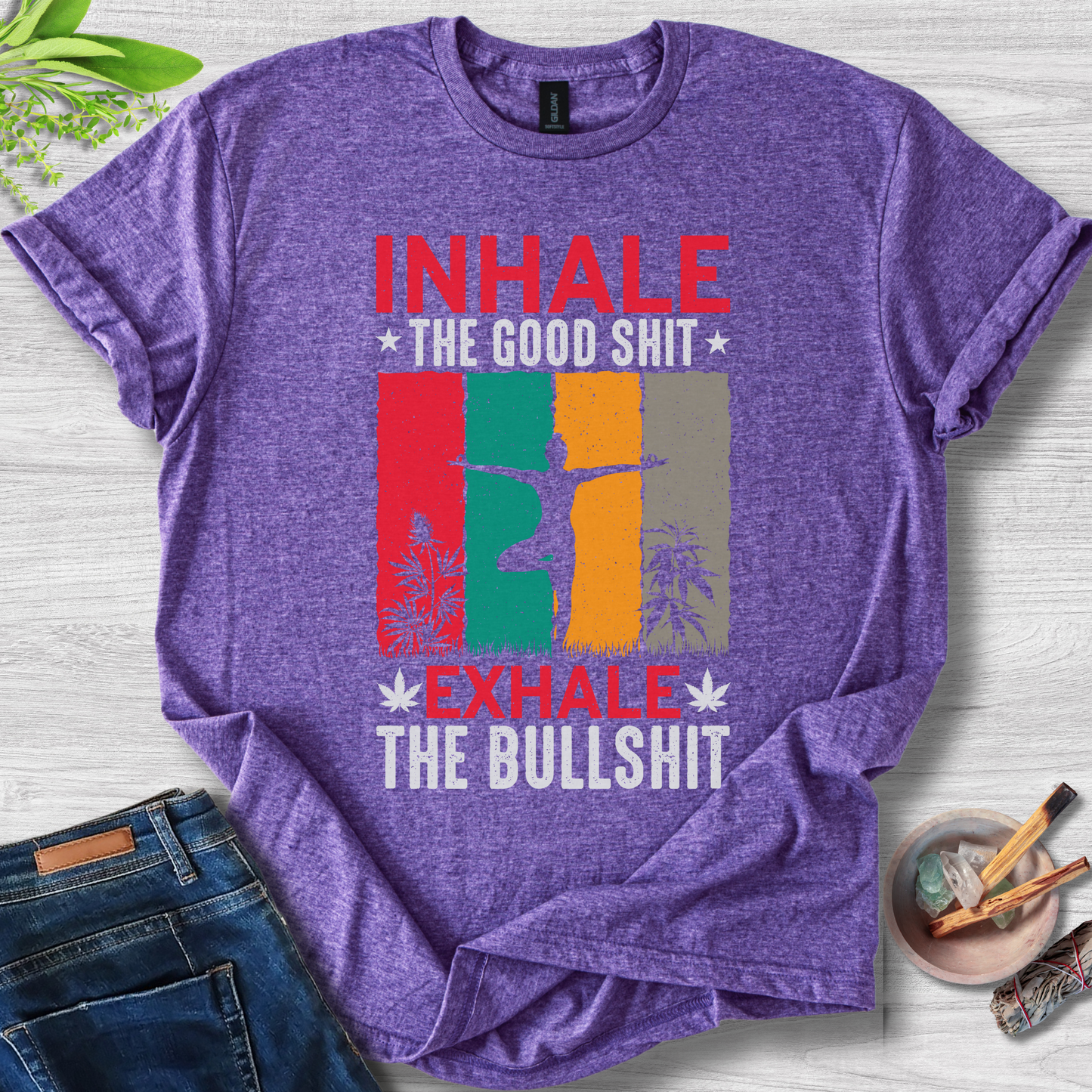 Inhale Good Vibez Unisex Softstyle T-Shirt