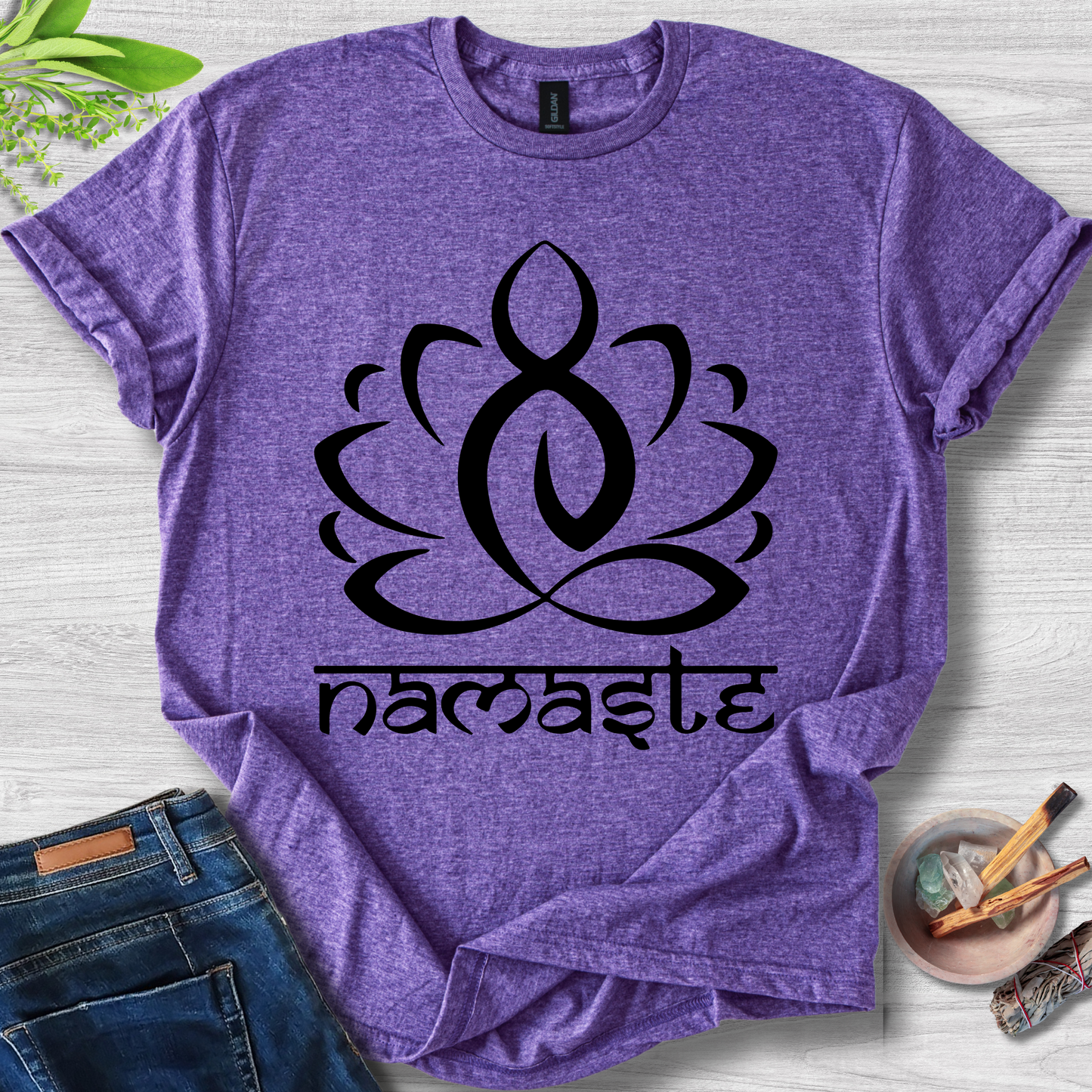 Namaste Lotus Unisex Softstyle T-Shirt