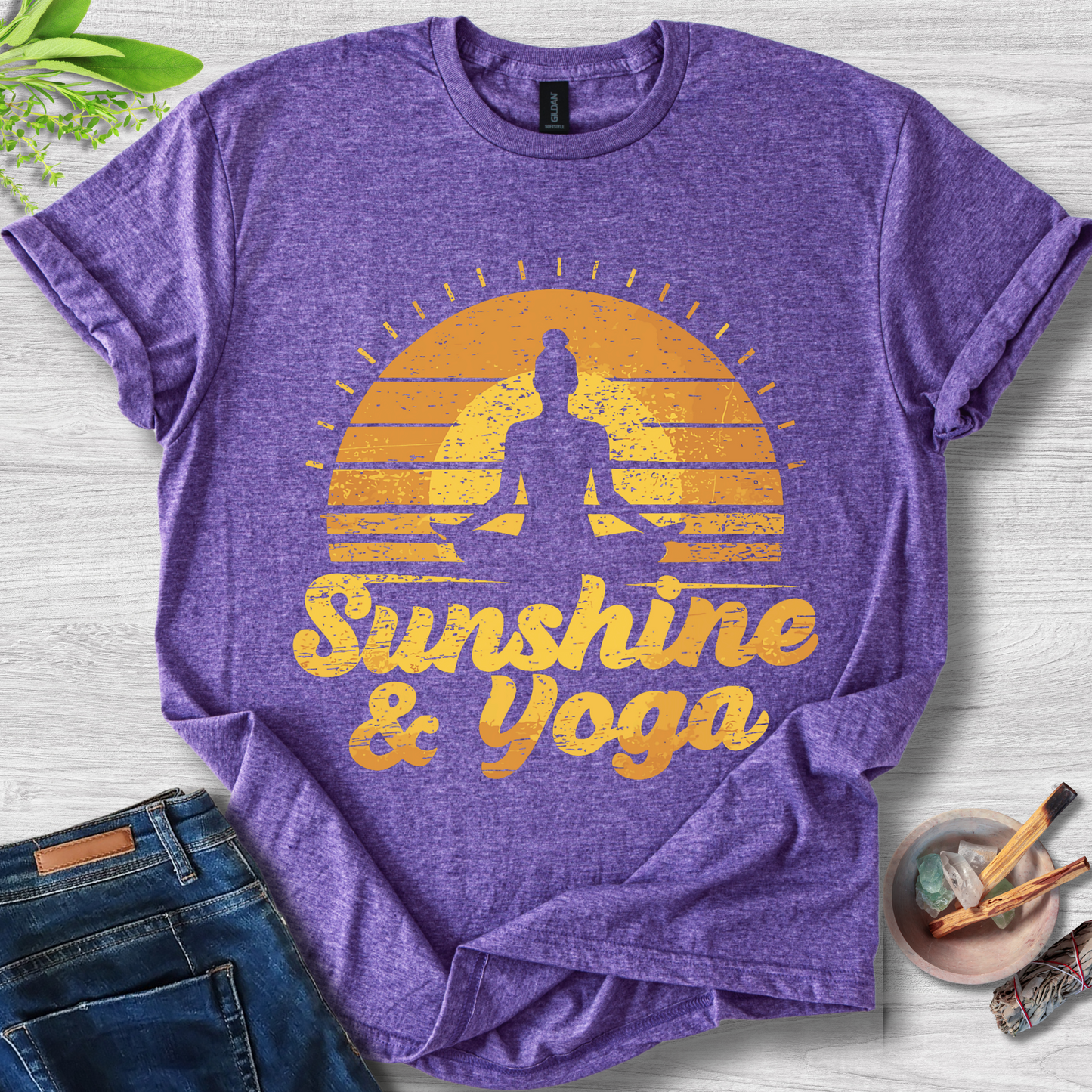 Sunshine & Yoga Unisex Softstyle T-Shirt