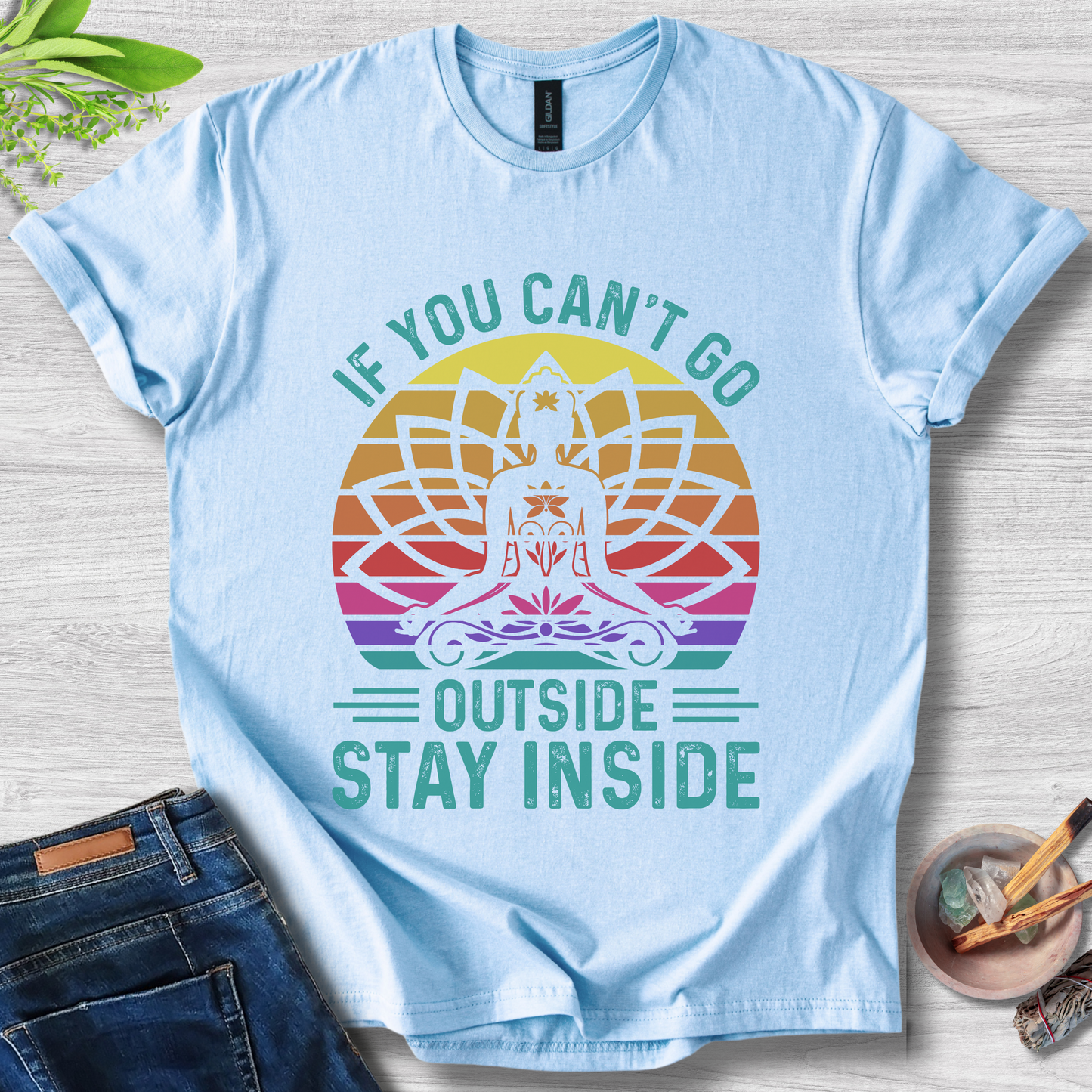 Stay Inside Zen Unisex Softstyle T-Shirt