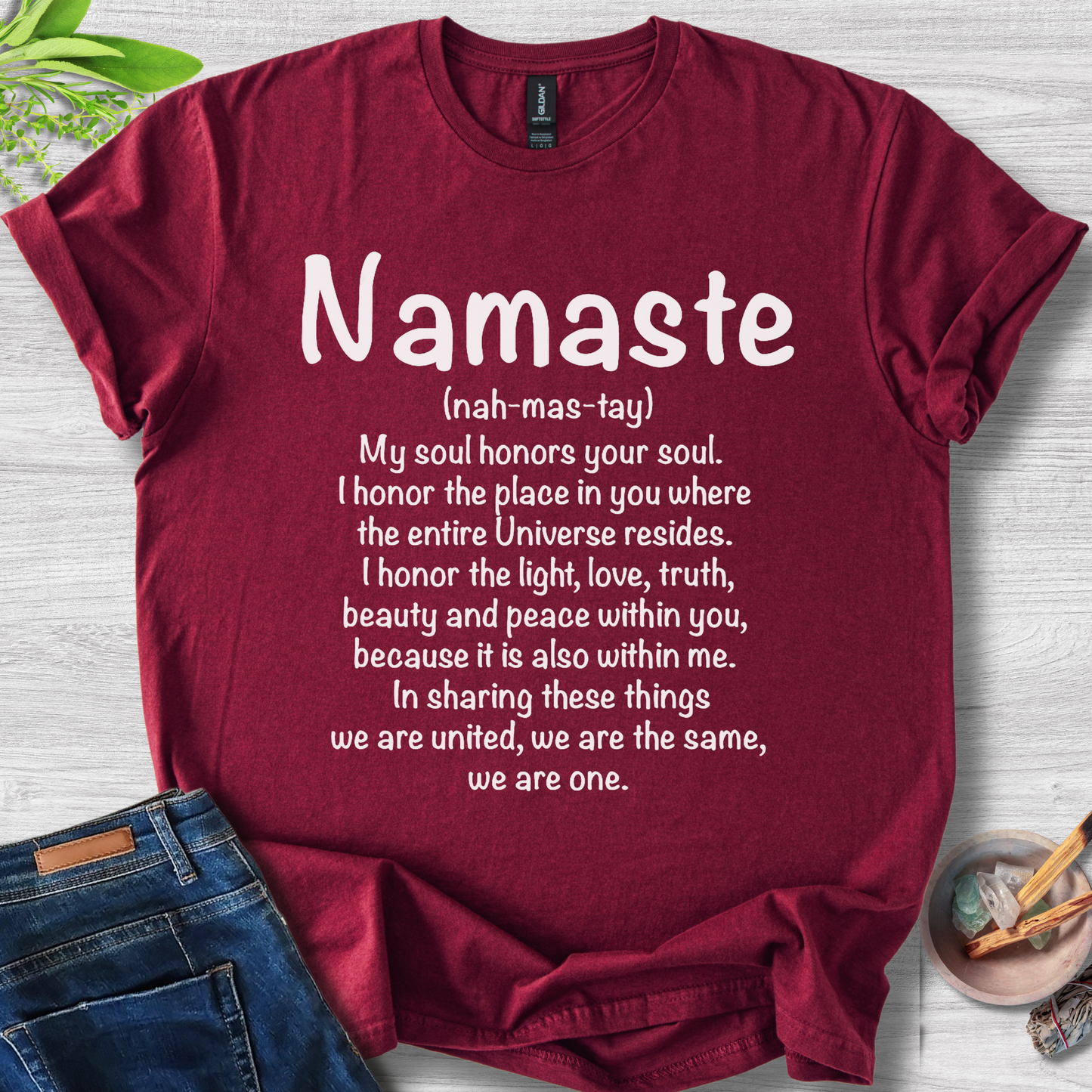 Namaste Soul Connection Unisex Softstyle T-Shirt