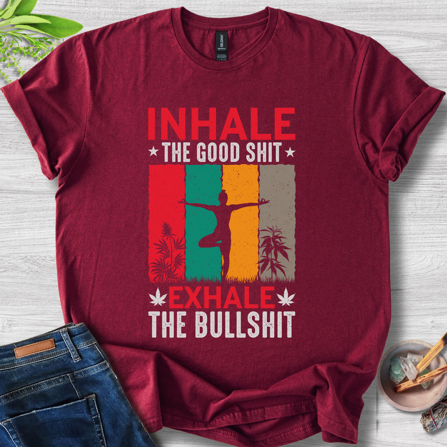 Inhale Good Vibez Unisex Softstyle T-Shirt