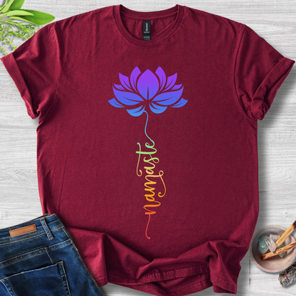 Lotus Namaste Gradient Unisex Softstyle T-Shirt