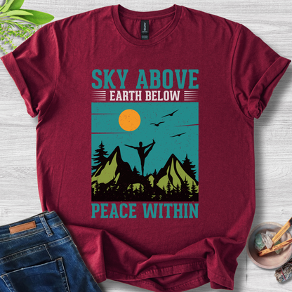 Sky Above, Earth Below, Peace Within Unisex Softstyle T-Shirt