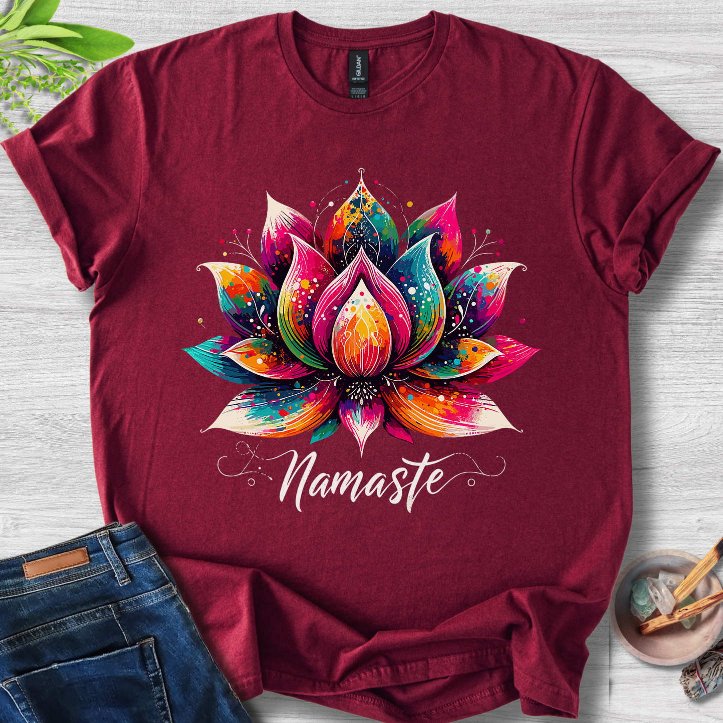 Zen Lotus Flow Unisex Softstyle T-Shirt