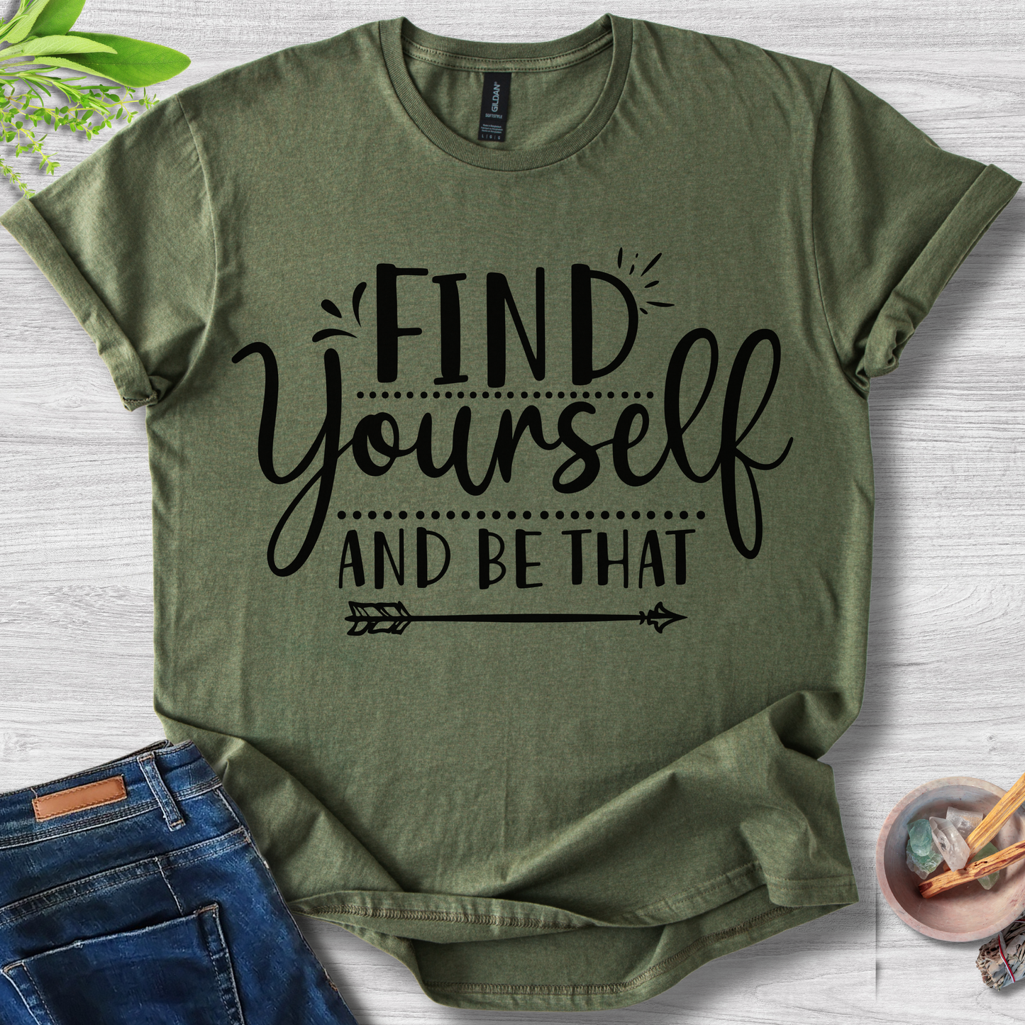 Find Yourself And Be That Unisex Softstyle T-Shirt