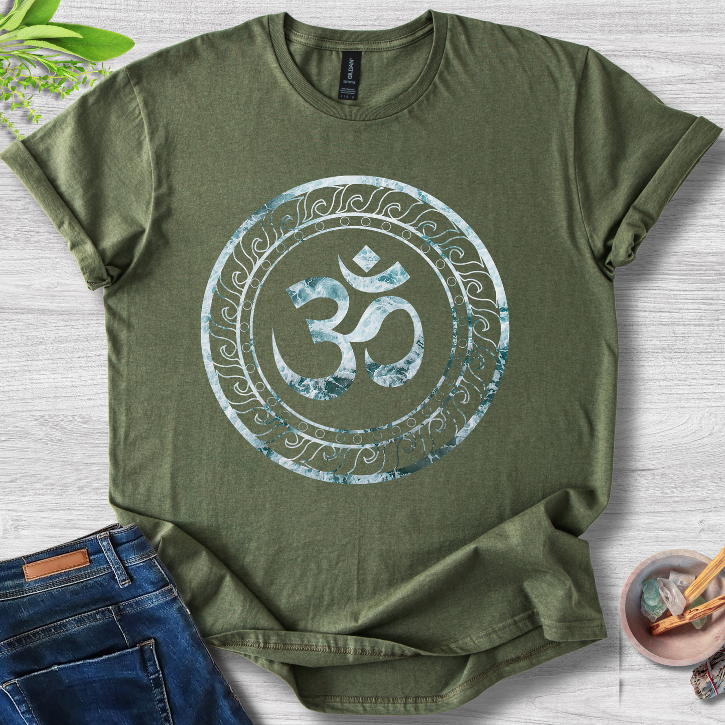Zen Om Mandala Unisex Softstyle T-Shirt