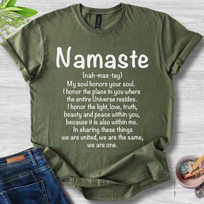 Namaste Soul Connection Unisex Softstyle T-Shirt