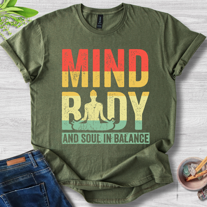Mind, Body and Soul In Balance Unisex Softstyle T-Shirt