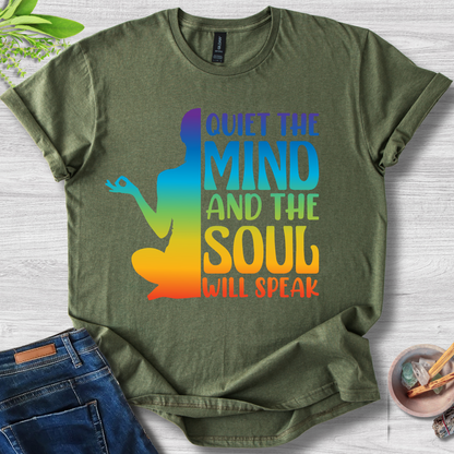 Quiet the Mind, Soul Speaks Unisex Softstyle T-Shirt