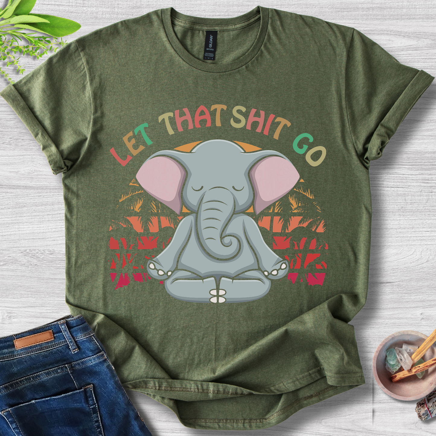 Let That Sh*t Go Unisex Softstyle T-Shirt