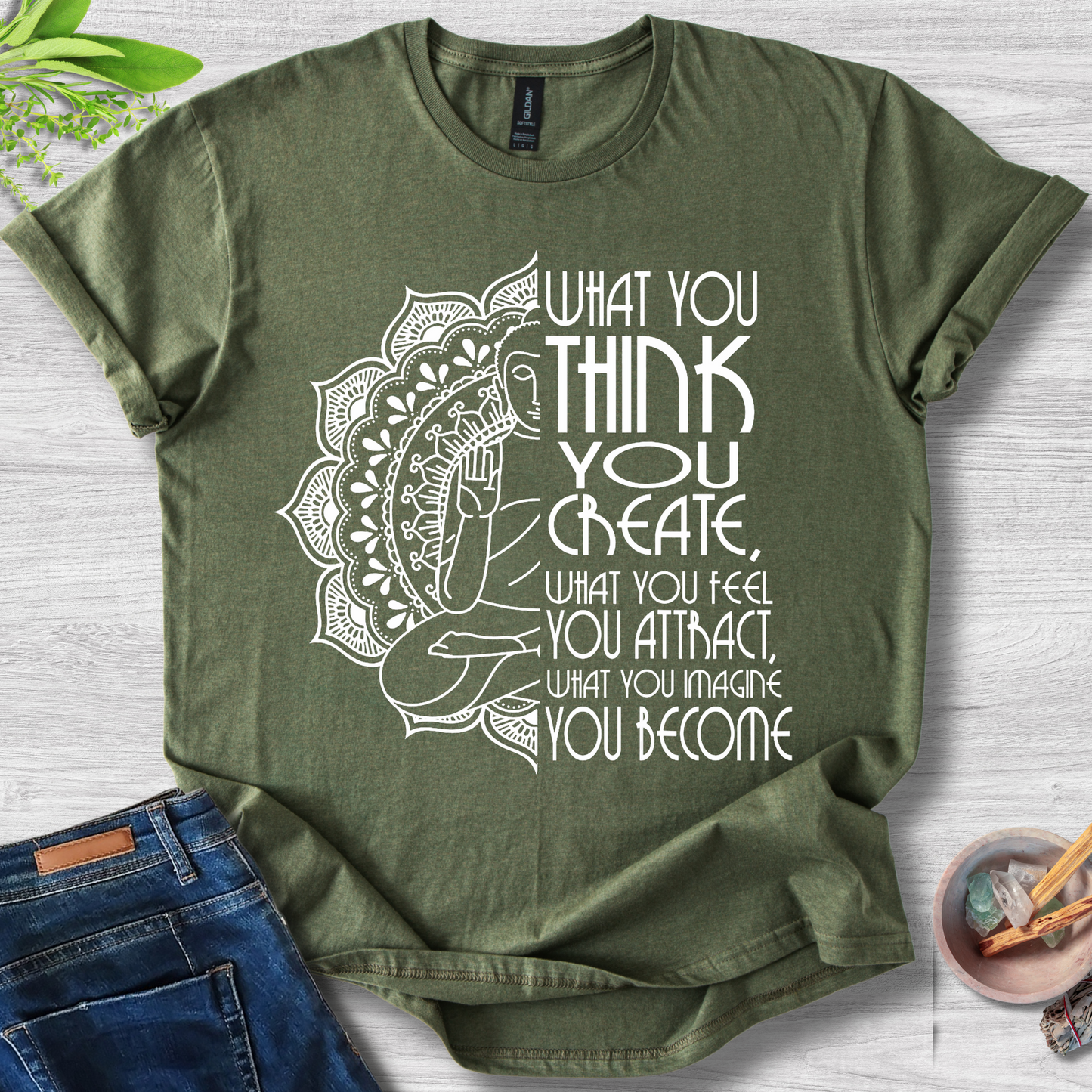 What You Think You Create Unisex Softstyle T-Shirt