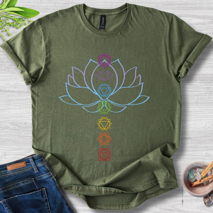 Chakra Balance Lotus Unisex Softstyle T-Shirt