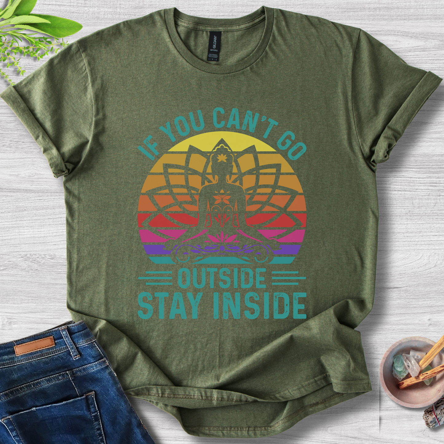 Stay Inside Zen Unisex Softstyle T-Shirt