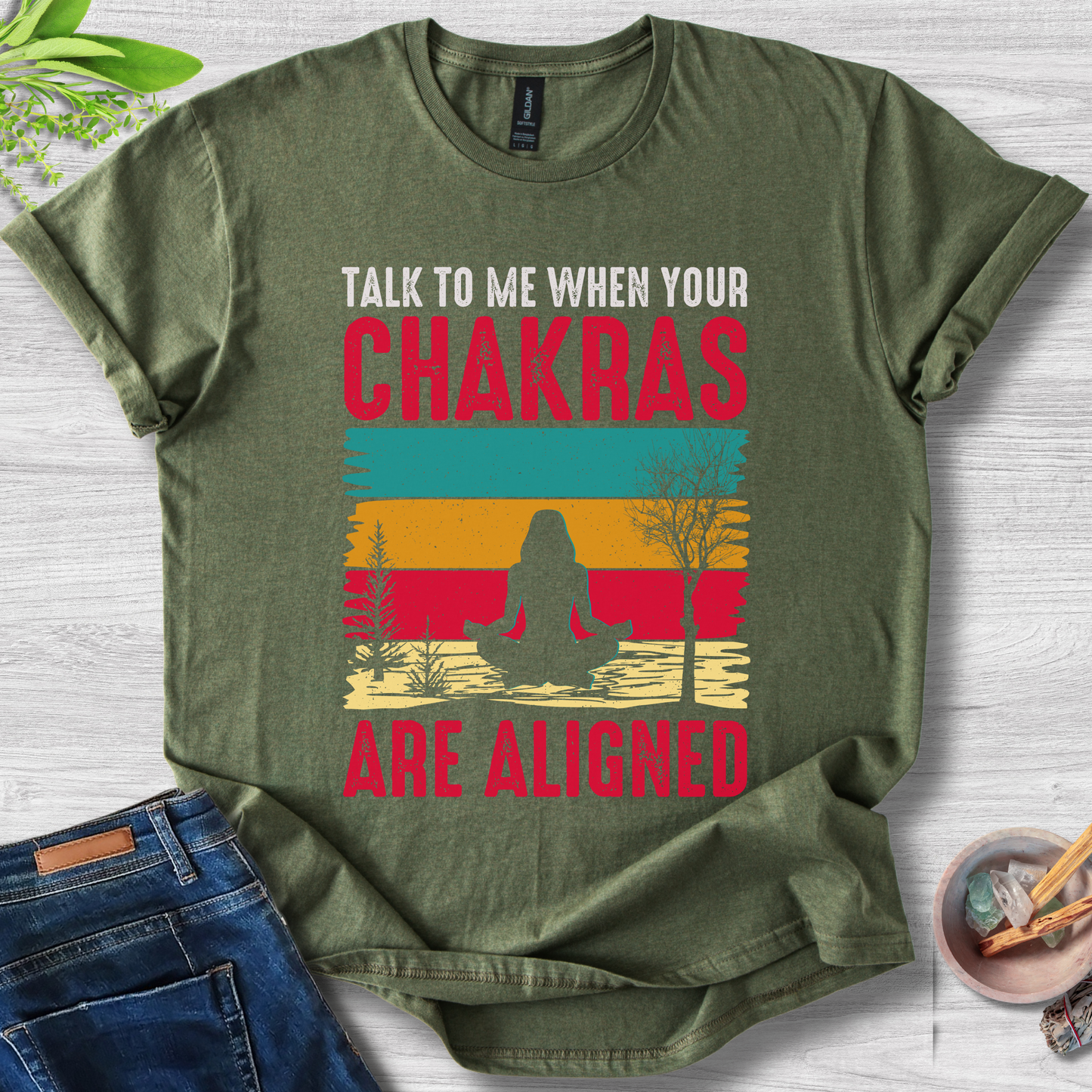 Aligned Chakras Unisex Softstyle T-Shirt