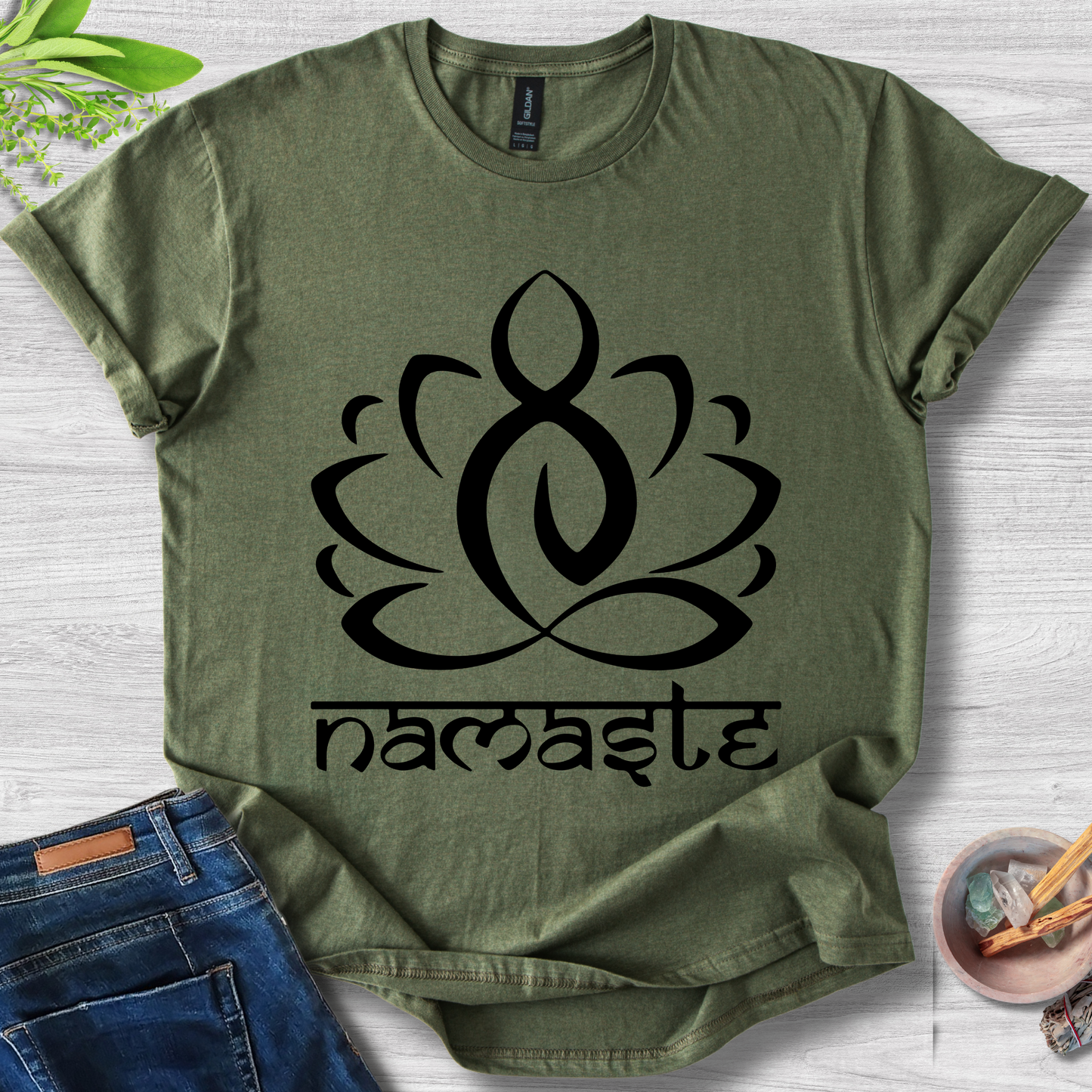 Namaste Lotus Unisex Softstyle T-Shirt