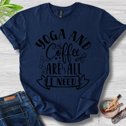 Coffee & Yoga Vibes Unisex Softstyle T-Shirt
