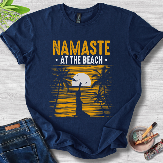 Namaste At The Beach Unisex Softstyle T-Shirt