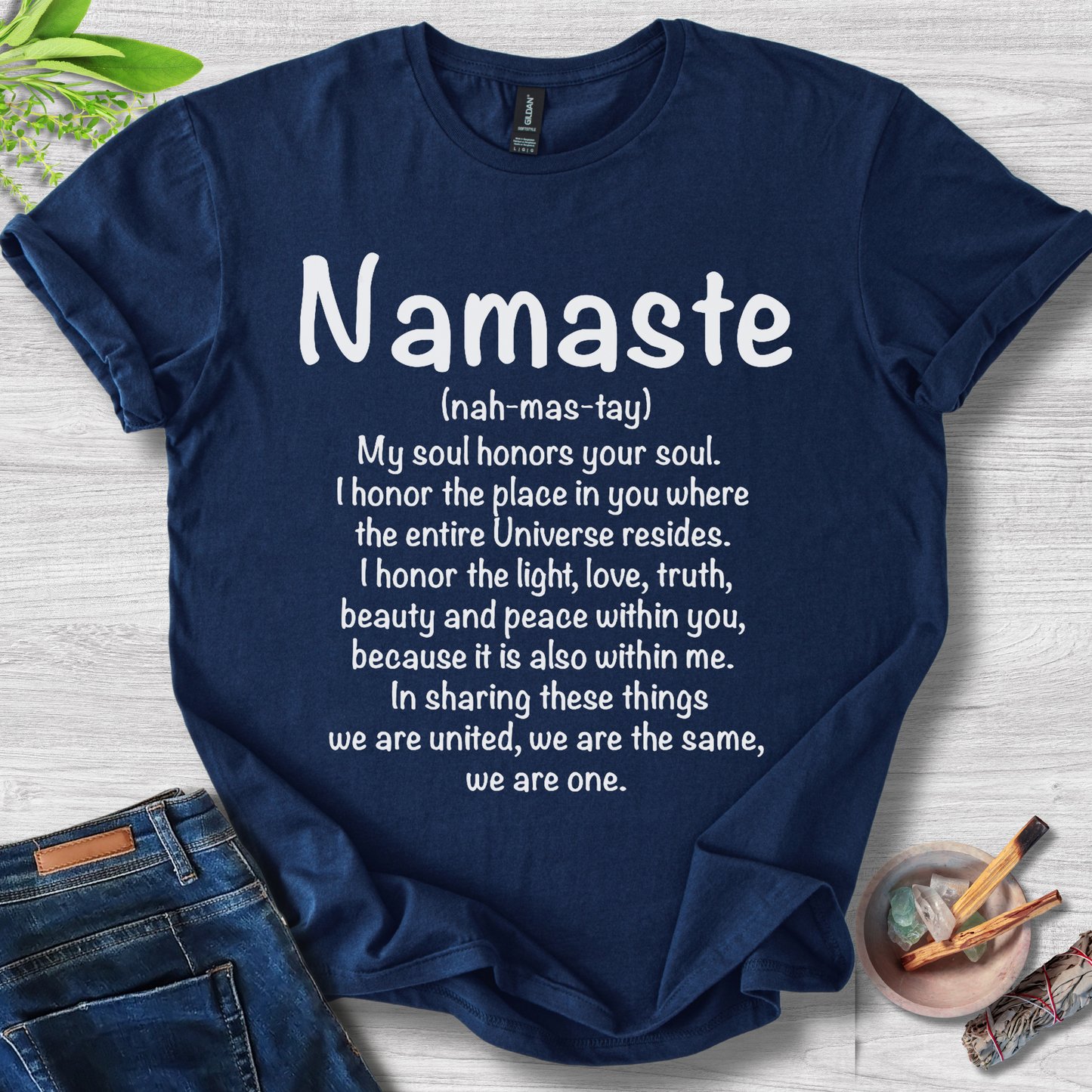 Namaste Soul Connection Unisex Softstyle T-Shirt