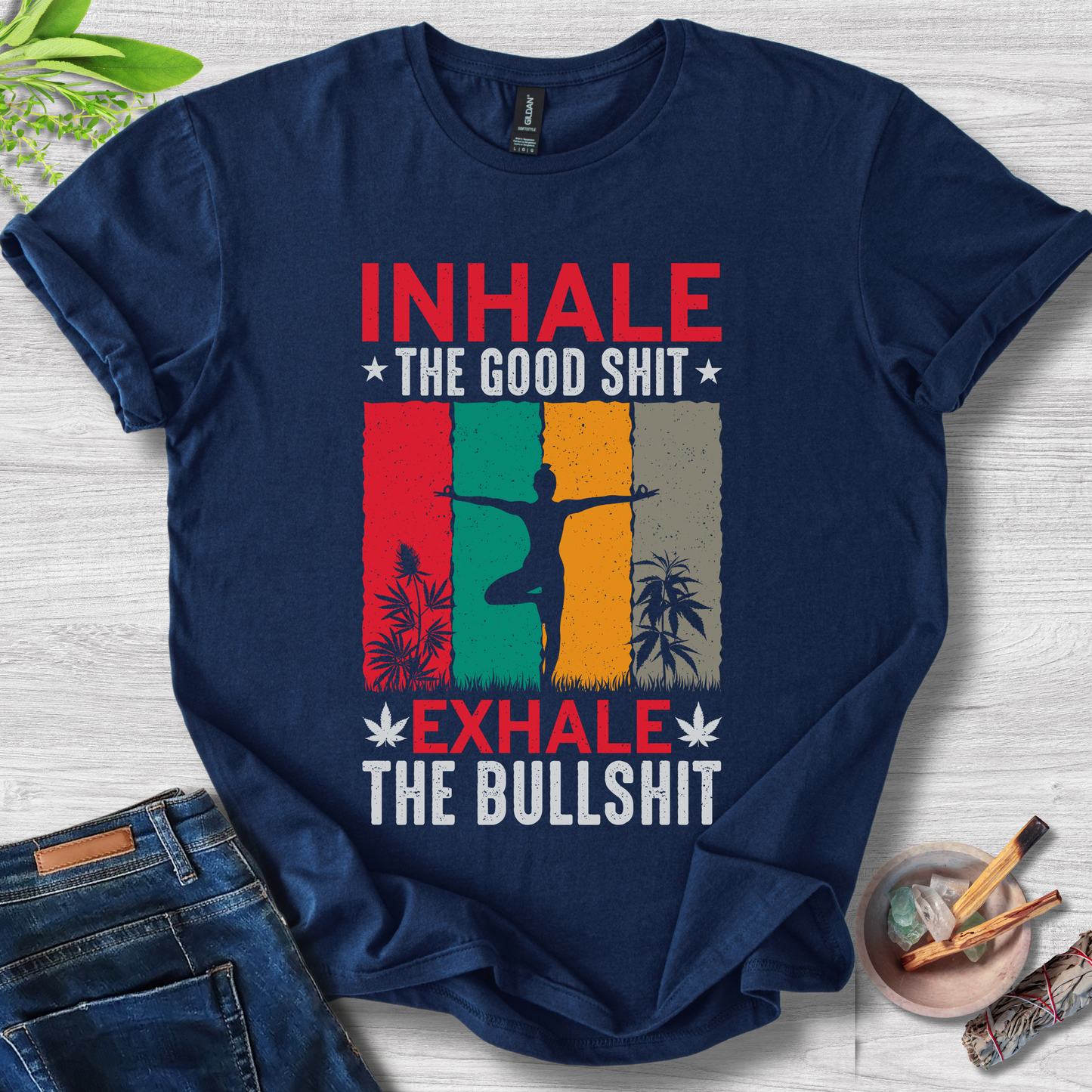 Inhale Good Vibez Unisex Softstyle T-Shirt