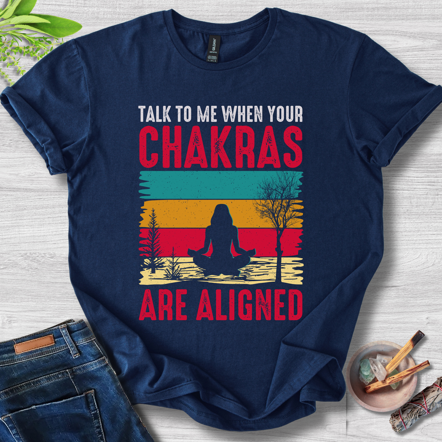 Aligned Chakras Unisex Softstyle T-Shirt
