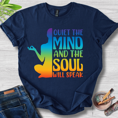 Quiet the Mind, Soul Speaks Unisex Softstyle T-Shirt