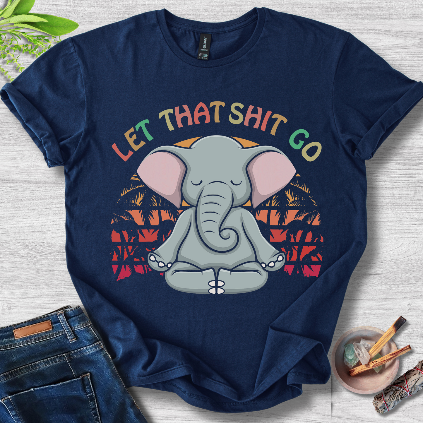 Let That Sh*t Go Unisex Softstyle T-Shirt