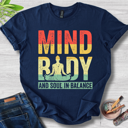 Mind, Body and Soul In Balance Unisex Softstyle T-Shirt