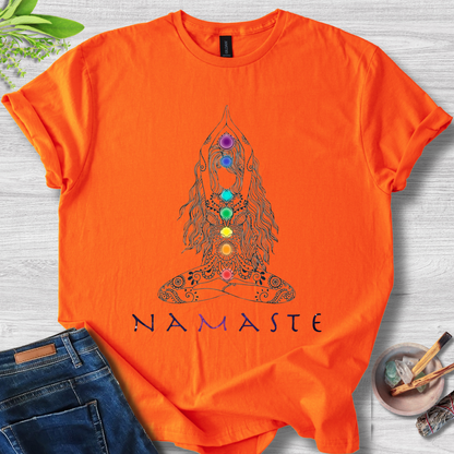 Namaste Chakra Flow Unisex Softstyle T-Shirt