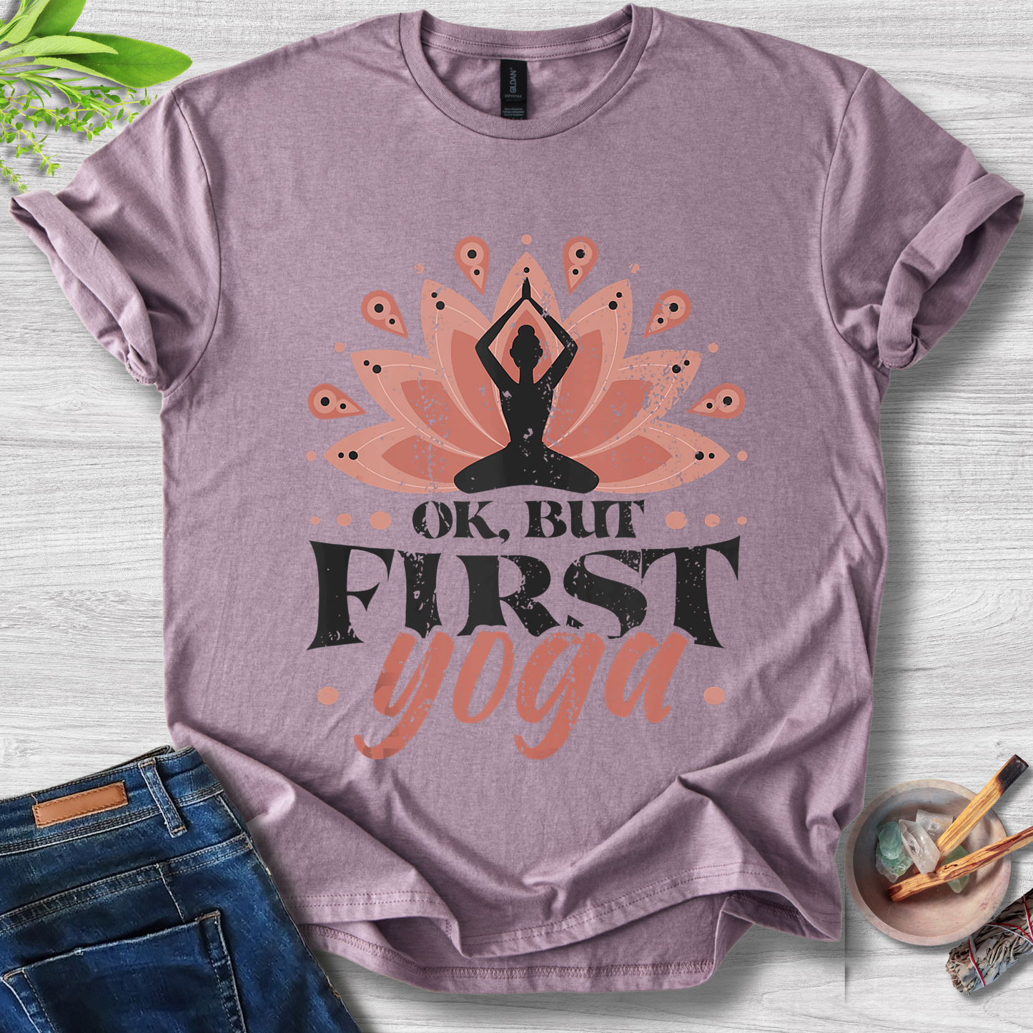 OK, But First Yoga T-Shirt
