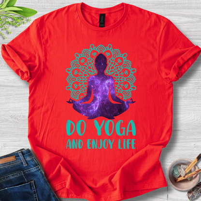 Cosmic Zen – Do Yoga and Enjoy Life Unisex Softstyle T-Shirt