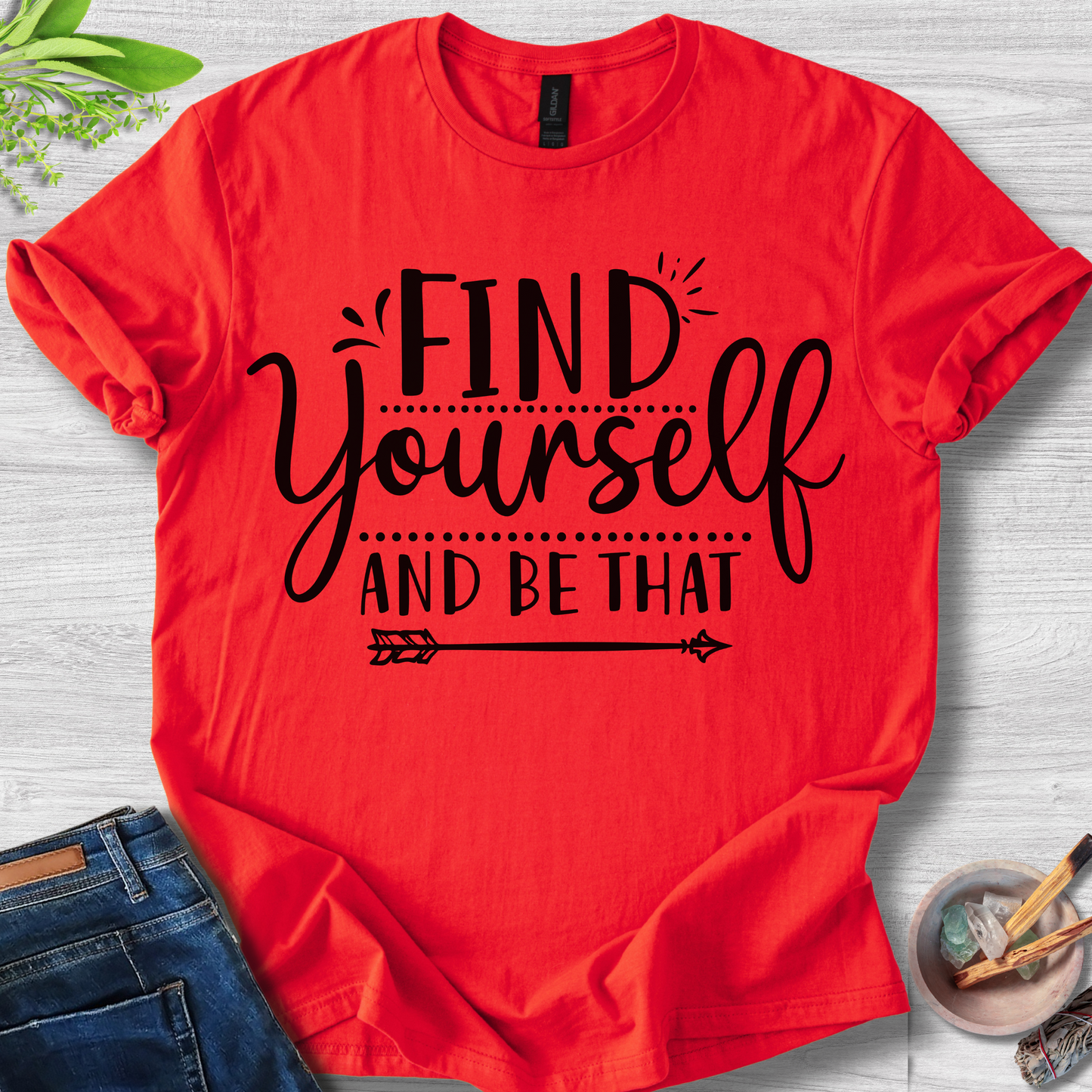 Find Yourself And Be That Unisex Softstyle T-Shirt