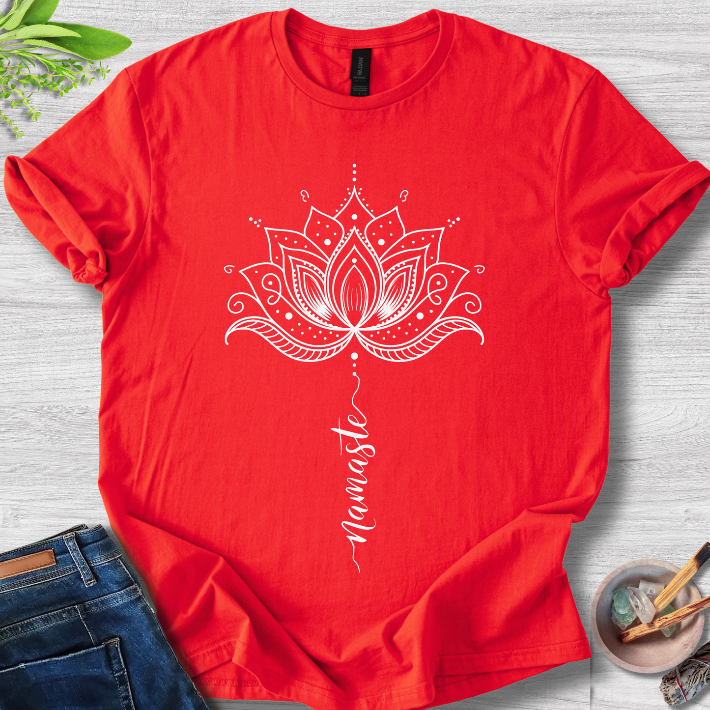 Serenity Lotus Unisex Softstyle T-Shirt