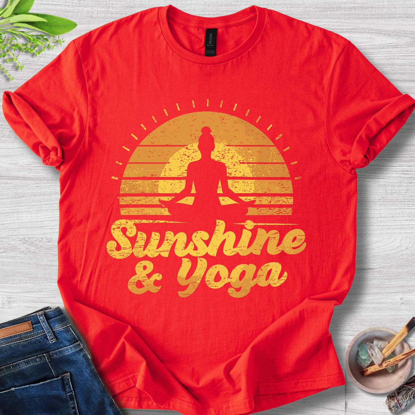 Sunshine & Yoga Unisex Softstyle T-Shirt